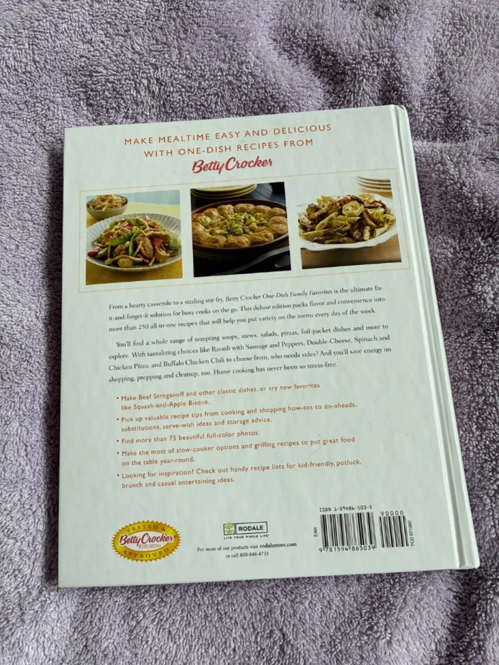 Betty Crocker One Dish Family Favorites Cookbook